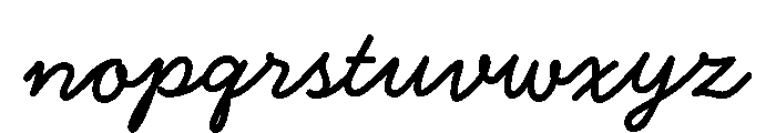 Coquito Bold Font LOWERCASE