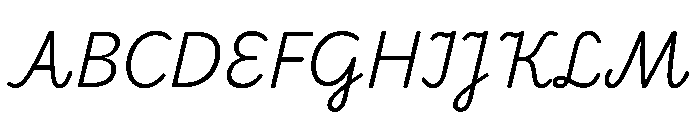 Coquito Light Italic Font UPPERCASE