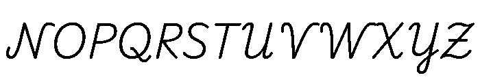 Coquito Light Italic Font UPPERCASE