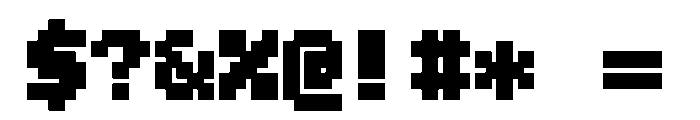 Coral Pixels Bold Font OTHER CHARS