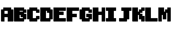 Coral Pixels Bold Font UPPERCASE