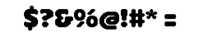 Coral Pixels Extra Bold Font OTHER CHARS