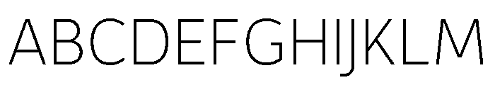 Corbel Thin Font UPPERCASE