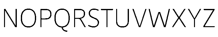 Corbel Thin Font UPPERCASE