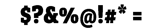 Cornpile Variable Extra Bold Font OTHER CHARS