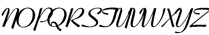 Coronet Script Ludlow Bold Font UPPERCASE