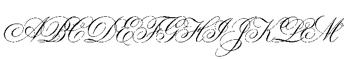 Coronet Script Ludlow Light Font UPPERCASE