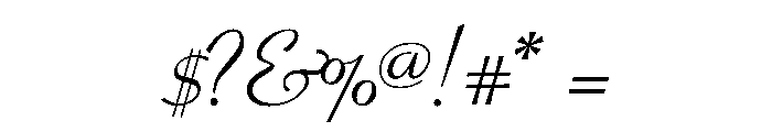Coronet Script Ludlow Regular Font OTHER CHARS