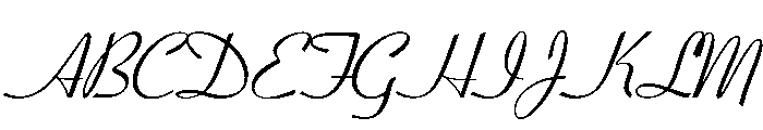 Coronet Script Ludlow Regular Font UPPERCASE