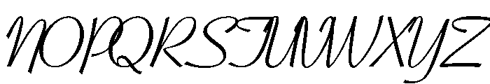 Coronet Script Ludlow Regular Font UPPERCASE