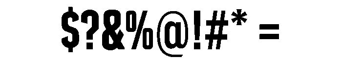 Counterpress Bold Font OTHER CHARS