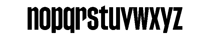 Counterpress Bold Font LOWERCASE
