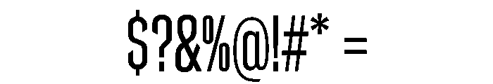 Counterpress Book Font OTHER CHARS
