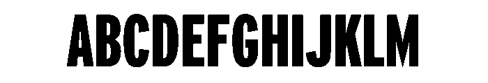 Counterpress Extra Bold Font UPPERCASE