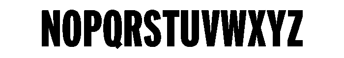 Counterpress Extra Bold Font UPPERCASE