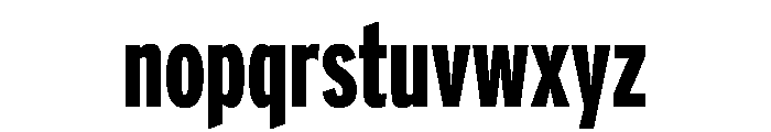 Counterpress Extra Bold Font LOWERCASE