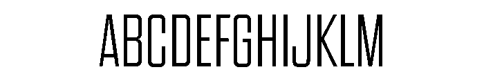 Counterpress Extra Light Font UPPERCASE