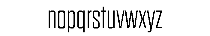 Counterpress Extra Light Font LOWERCASE