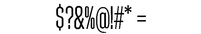 Counterpress Light Font OTHER CHARS