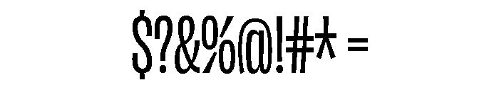 Counterpress Medium Font OTHER CHARS