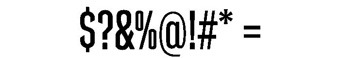 Counterpress Regular Font OTHER CHARS