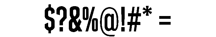 Counterpress Semi Bold Font OTHER CHARS
