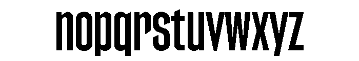 Counterpress Semi Bold Font LOWERCASE