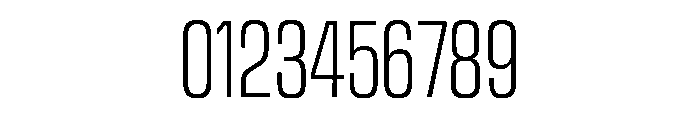 Counterpress Thin Font OTHER CHARS