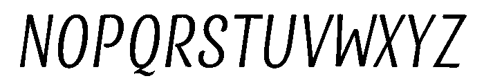 Country Blues Script Italic Font UPPERCASE