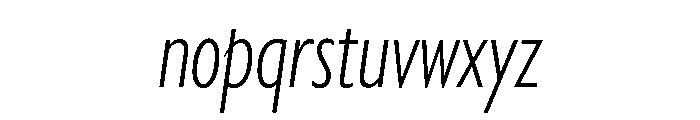 Country Blues Script Light Italic Font LOWERCASE