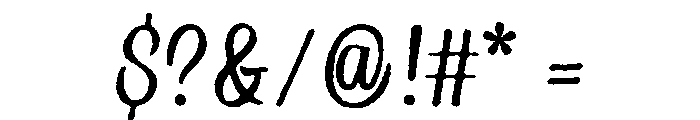 Country Blues Script Raw Regular Font OTHER CHARS