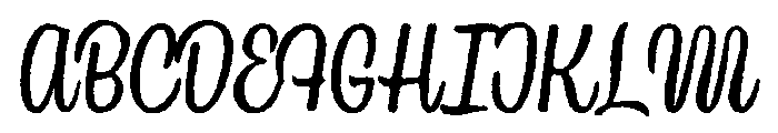 Country Blues Script Raw Regular Font UPPERCASE