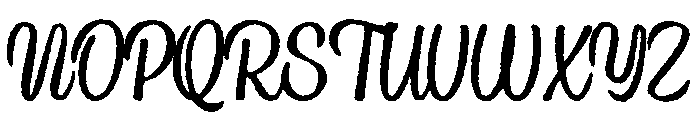 Country Blues Script Raw Regular Font UPPERCASE