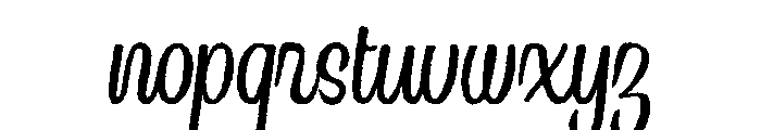 Country Blues Script Raw Regular Font LOWERCASE