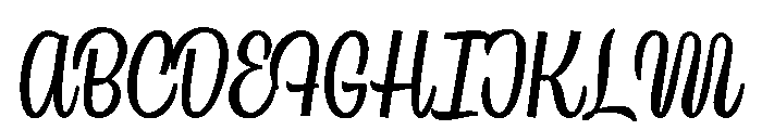 Country Blues Script Regular Font UPPERCASE