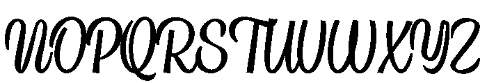 Country Blues Script Regular Font UPPERCASE