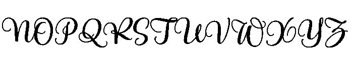 Country Blues Script Semibold Font UPPERCASE