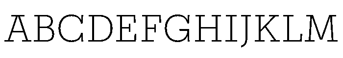 Courier New Extra Light Font UPPERCASE