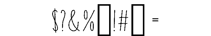 Coyote Bold Rough Font OTHER CHARS
