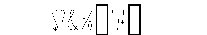 Coyote Rough Font OTHER CHARS