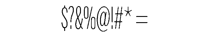 Coyote Thin Font OTHER CHARS