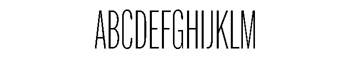 Coyote Thin Font UPPERCASE