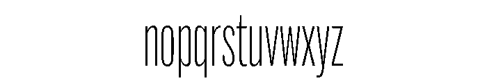Coyote Thin Font LOWERCASE