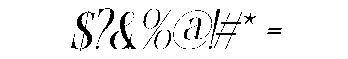 COGOFONTE Italic Font OTHER CHARS
