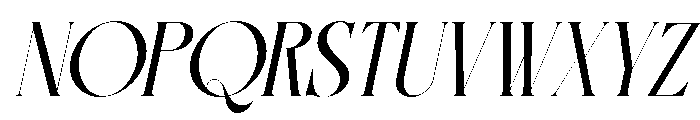 COGOFONTE Italic Font UPPERCASE