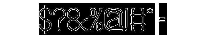 COLOR TECHNIQUES-Hollow-Inverse Font OTHER CHARS