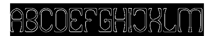 COLOR TECHNIQUES-Hollow-Inverse Font UPPERCASE