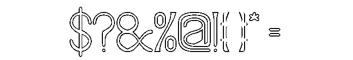 COLOR TECHNIQUES-Hollow Font OTHER CHARS