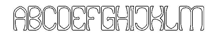 COLOR TECHNIQUES-Hollow Font UPPERCASE