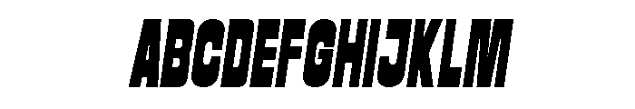 COMMAND Oblique Font UPPERCASE